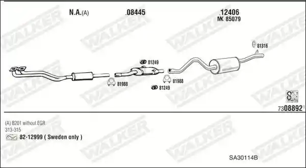 WALKER SA30114B