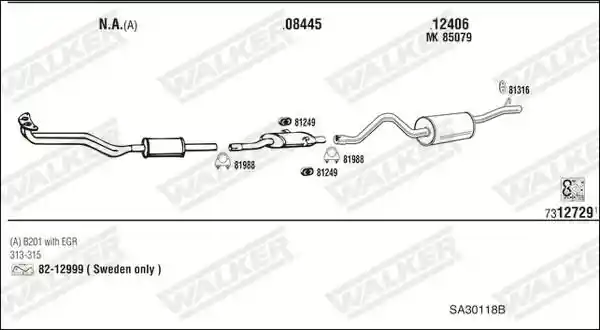 WALKER SA30118B