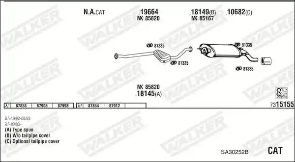 WALKER SA30252B