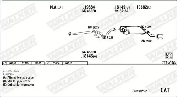 WALKER SA30252C