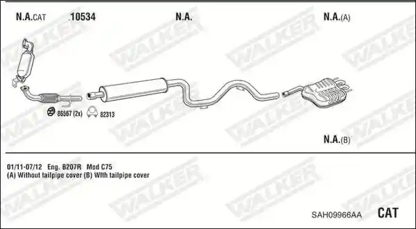 WALKER SAH09966AA