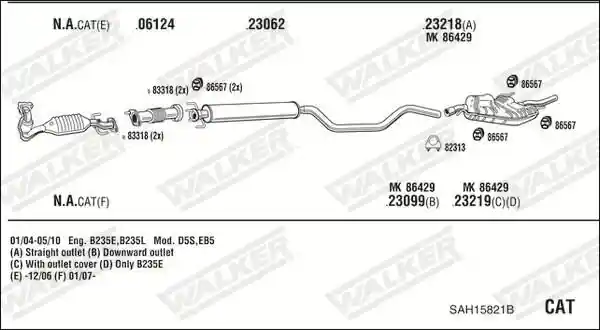 WALKER SAH15821B