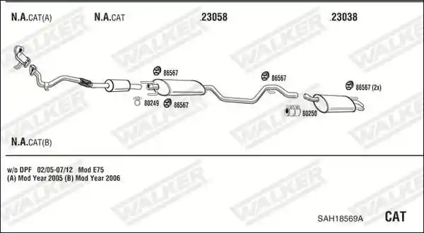 WALKER SAH18569A