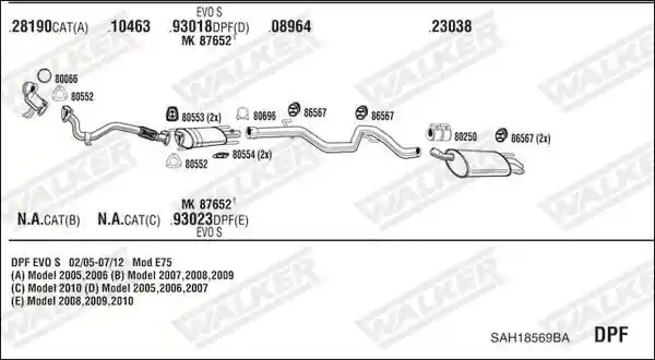 WALKER SAH18569BA