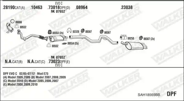WALKER SAH18569BB