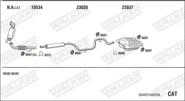 WALKER SAK016825A