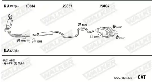 WALKER SAK016825B