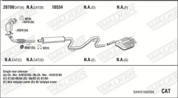 WALKER SAK016826A
