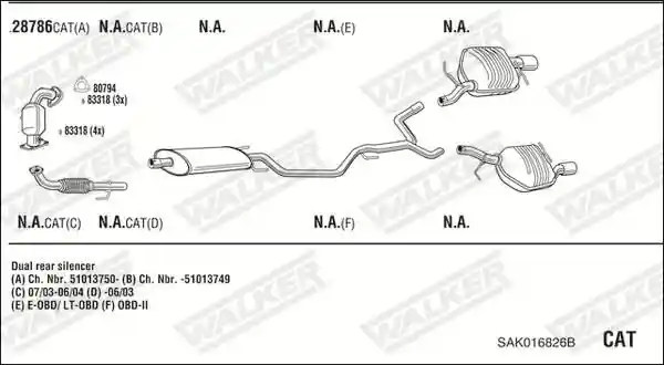 WALKER SAK016826B