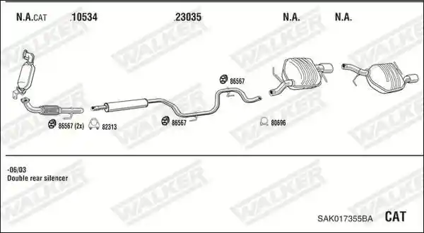 WALKER SAK017355BA
