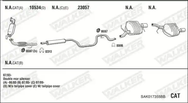 WALKER SAK017355BB