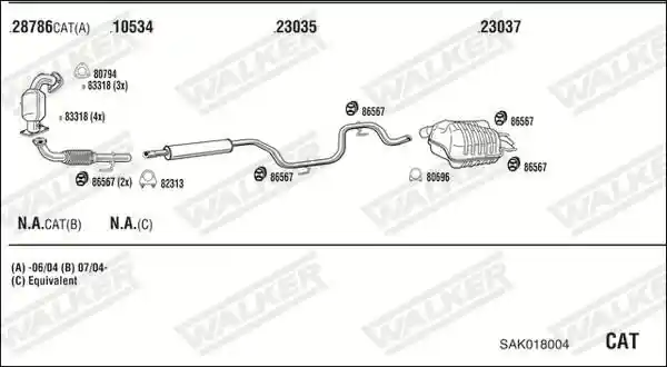 WALKER SAK018004