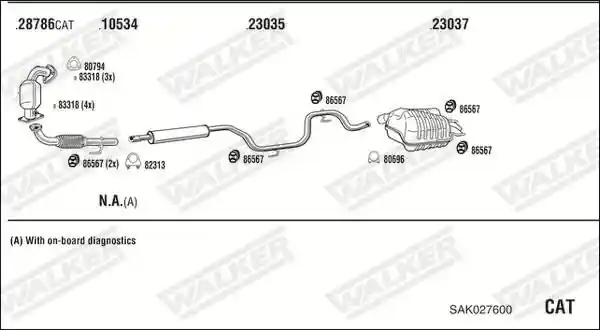 WALKER SAK027600