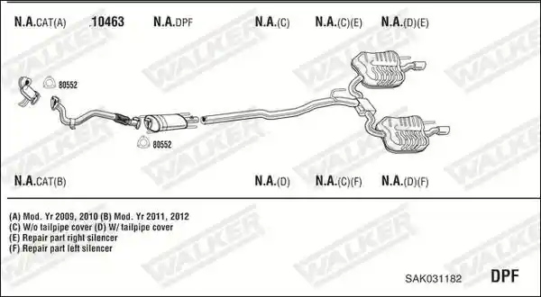 WALKER SAK031182