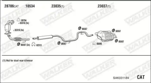 WALKER SAK031184