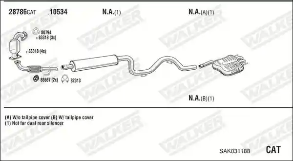 WALKER SAK031188