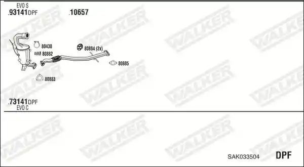 WALKER SAK033504