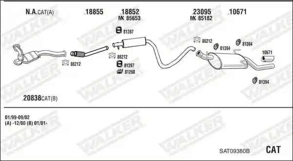 WALKER SAT09380B