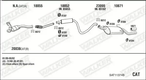 WALKER SAT11374B