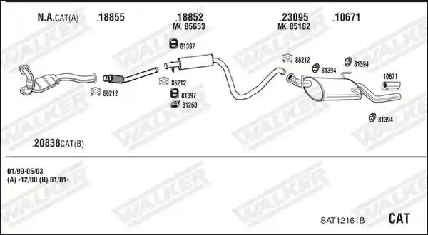 WALKER SAT12161B