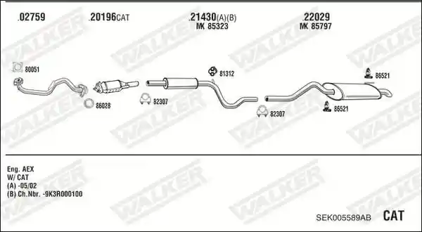 WALKER SEK005589AB