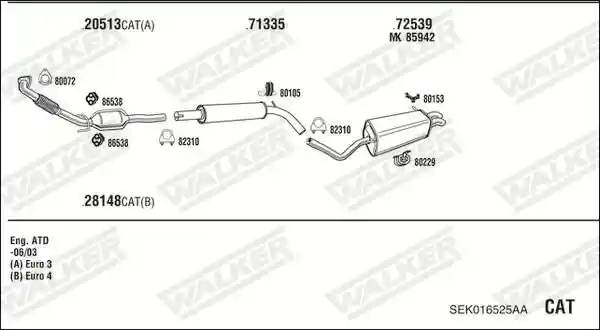 WALKER SEK016525AA