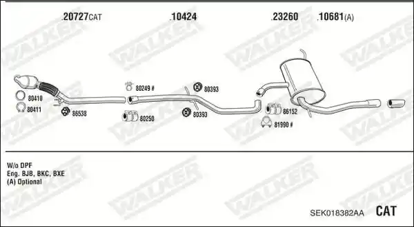 WALKER SEK018382AA