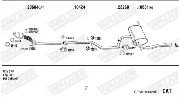 WALKER SEK018382AB