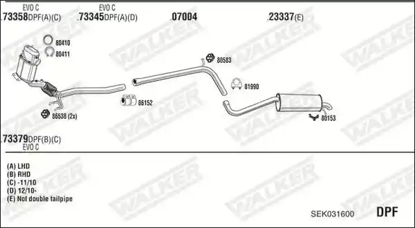 WALKER SEK031600