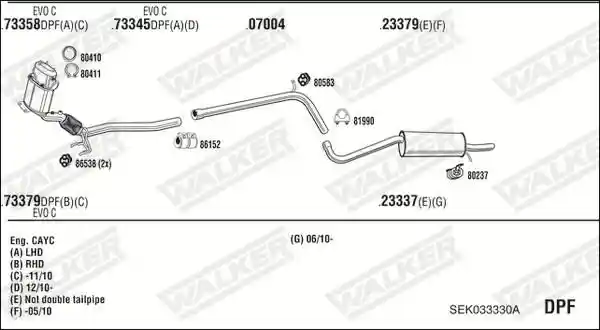 WALKER SEK033330A
