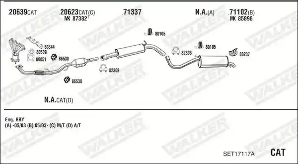 WALKER SET17117A