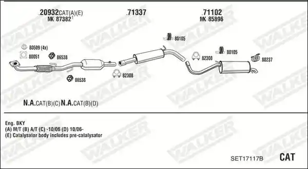 WALKER SET17117B