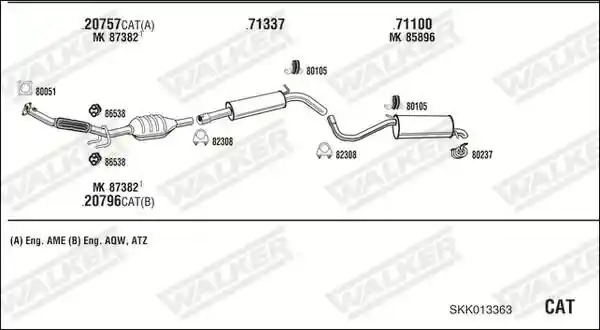 WALKER SKK013363 WALKER SKK013363