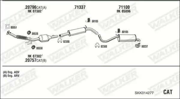 WALKER SKK014277 WALKER SKK014277