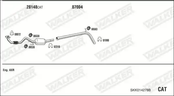 WALKER SKK014278B WALKER SKK014278B