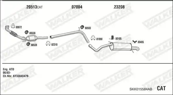 WALKER SKK015584AB