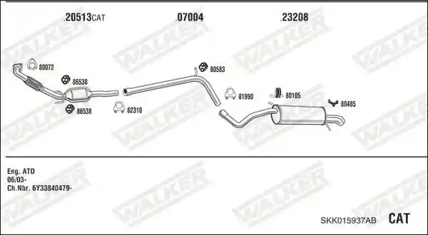 WALKER SKK015937AB