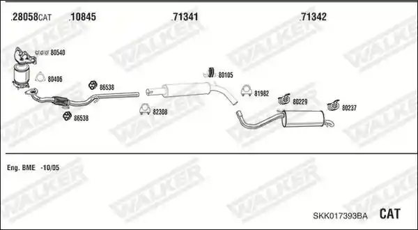 WALKER SKK017393BA WALKER SKK017393BA