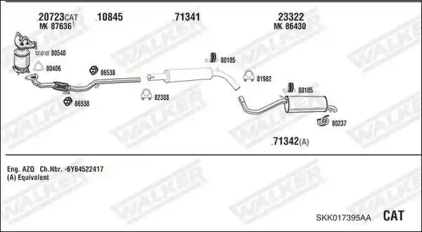 WALKER SKK017395AA