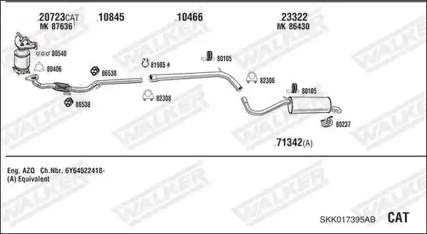 WALKER SKK017395AB
