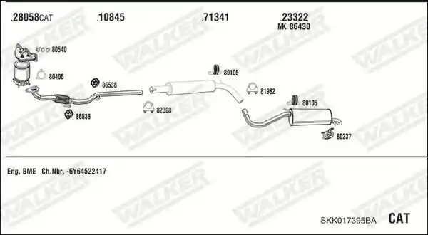 WALKER SKK017395BA