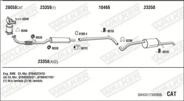 WALKER SKK017395BB