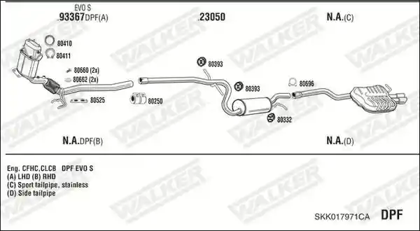 WALKER SKK017971CA