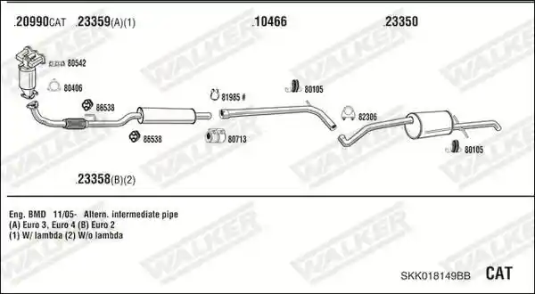 WALKER SKK018149BB