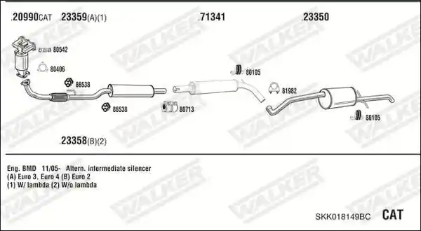 WALKER SKK018149BC