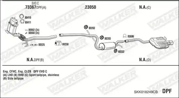 WALKER SKK018249CB