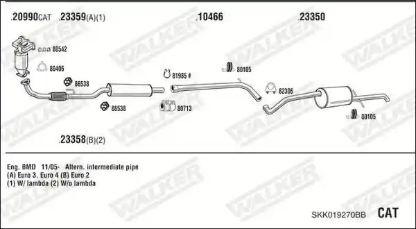 WALKER SKK019270BB