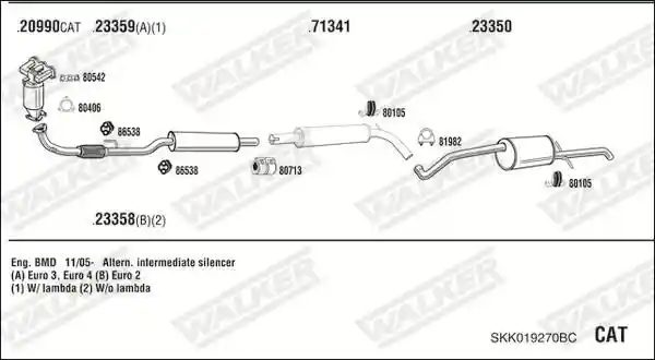 WALKER SKK019270BC