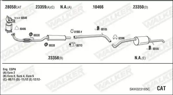 WALKER SKK023165C