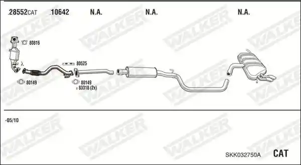 WALKER SKK032750A